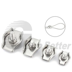 Simplex Duplex Wire Rope Clamps Thimble Clips 2mm-10mm 304 A2 Stainless Steel