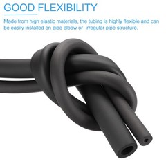 5pcs Insulating Foam Pipe 3/4″ (19mm) x 6Ft for Pipes Black