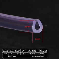 Resin U/L-Shape Guard Edging Trim Seal Strip Door Table Edge Protector