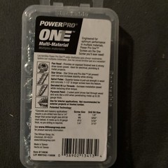Power Pro One Exterior Screws, Flat Head, Interior , 8”x 1/2”, #116936, 50pcs