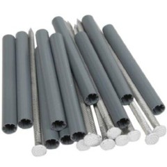 Amerimax Part #25043 Aluminum Spike 7″ White & 5″ Ferrule, 10-Pack