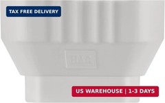 VYH 3×4 to 2×3 Gutter Downspout, Downspout to Downspout Adapter (White 1 Pack)