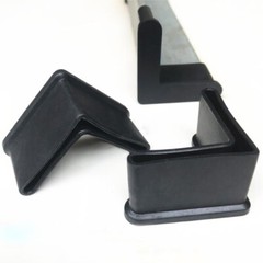 PVC Rubber L Profile Blanking End Cap Cover Angle Iron Bar Rack Chair Feet Sleev