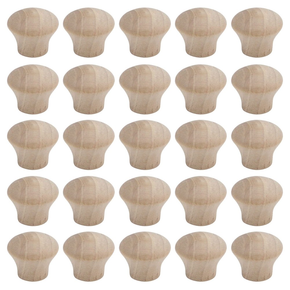 HNGSON 25Pcs Mini Handle Knobs Wood Drawer Knob Cabinet Hardware
