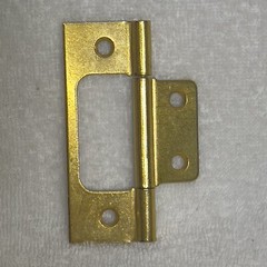 Brass Non-Mortise Hinges Johnson 1823 Quantity 100 hinges + Screws