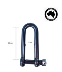 8mm Marine Grade Stainless Steel LONG D Dee Shackle Boat Marine Shade Sail DIY