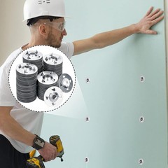 600Pcs Foam Board Fasteners – 1-1/8 Inch Metal Washers for 300 Pack, Silver