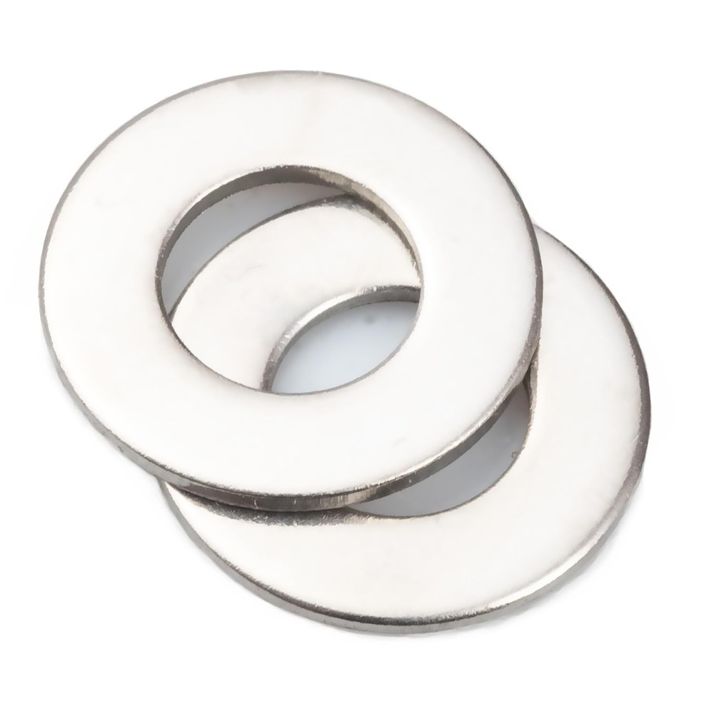LUPANTER 1/4″ Stainless Flat Washers 100 Pack Made of 18-8 (304) 1/4″, Silver