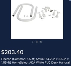 Fiberon Homeselect Stair Rail Loop Return