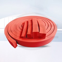 Red Silicone Rubber Sponge Square Strip Closed Cell Foam Backer Rod Seal 3 -50mm