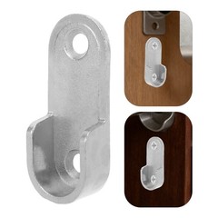 10 Pairs Closet Rod Socket Clothes Hanger Pole Support Bracket Tube Holder