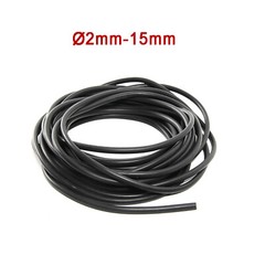 Solid Round Fluorine Rubber Sealing Strip Ø2mm-15mm For Car Cabinet Door Seal