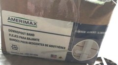 Lot 10 Amerimax, 27229 Gutter Downspout Band, WHT Fits 2 X 3″ & 3 X 4″ Downspout