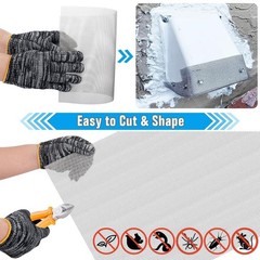 1 Piece Woven 304 Stainless Steel Mesh 14.6″ X11.4″ 372X292mm, Easy to Cut Me…