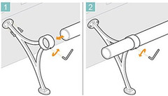 Bar Foot Rail Kit (Custom-Made Item) – 2″ OD Brushed Stainless Steel Tubing (2 i