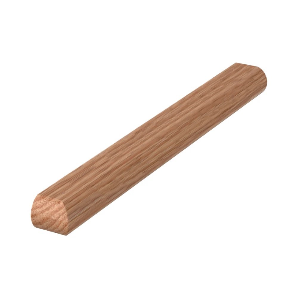 2 Pack 13 in x 1-1/16 in x 1-1/4 in. Unfinished Red Oak Stair Nosed Return