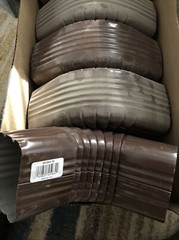10X New Amerimax 3X4 Brn Aluminum A-Elbow Aluminum Made In USA Gutter Elbow