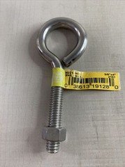 National Hardware, Stanley, Eye Bolt, Stainless Steel 3/8″ x 4″ N221-648