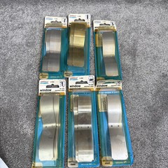 NOS -6 pack lot 2/PC National Hardware N191-544 Stainless Steel Window Control