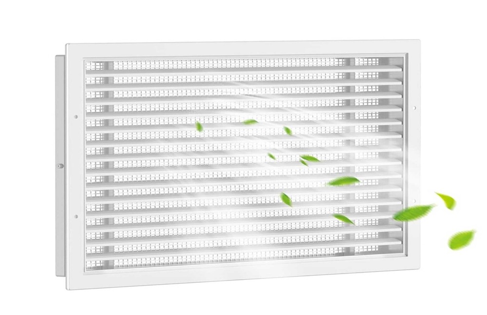 Hon&Guan 16.5″ X 10.7″ Gable Vent Aluminum Outer Dim: 18”x 12” Air Return Attic