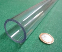 Kmac Polycarbonate Lexan Tube/ Tubing 1.375″ x 1.125″ (1 3/8″ x 1 1/8″)