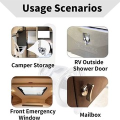 Reliable Thumb Turn Cam Lock for RV Compartments Protect Your Valuables