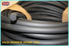 Black EPDM Rubber Foam Sealing Strip Round Bar For Cabinet Door Seal 3mm~25mm