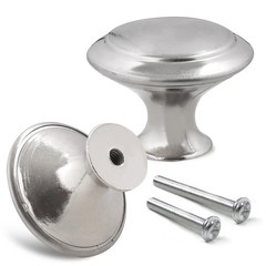 Romeda 30mm Silver Cabinet Knobs – 18 18 Pack, 18 Pack | Round-type
