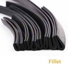 Rubber Edge Protection Frame U-profile Slot Car Edging Trim Seal Black 1mm~12mm