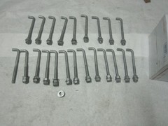 5/8″ x 8-inch Galvanized Threaded Anchor Bolts for Wood, Concrete (22 Pack)