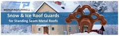 20 or 50 pack Bronze Plastic Roof Ice Snow Standing Seam Guard for Metal Roof