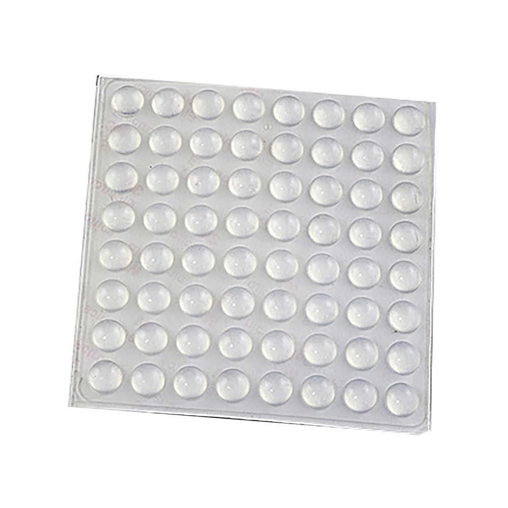 64Pcs New CLEAR Ball Round Anti-Collision Silicone Pad With 3M Sticker 12*2mm D