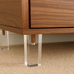 Lc Lictop Clear Acrylic Couch Legs 4 Pcs 4 Inch 2 Inch Width M10 Mounting Bolt