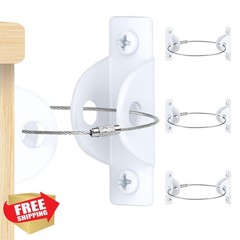 HOME MASTER HARDWARE Furniture Anchors White 4 Pack
