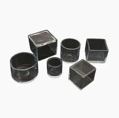 Floor Protectors Chair Leg Caps Non-Slip Covers Furniture Feet Clear Rubber Pads