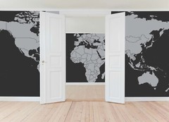 Carta adesiva Planisfero da parati perfetta per arredamento di interni