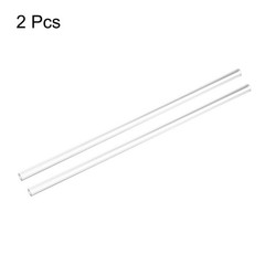 2pcs Clear Rigid Tubing Pipe 4mm ID x 10mm(3/8″) OD 305mm Plastic Tube