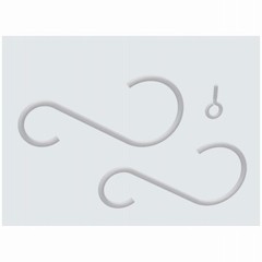 Extension Hook, White – N275-164