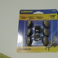Shepherd Hardware SLIDEGLIDE Furniture/ Appliance Glide 7/8″ 9469 8 pk