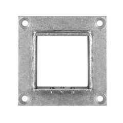 eoere 4 PCS 2 Square Post Flange Base, 304 Stainless Steel Deck Rail Systems …