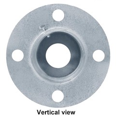 4 Pcs 1-5/8″(Fits 1 5/8″ OD) Chain Link Fence Post Floor Flanges,Heavy Duty R…