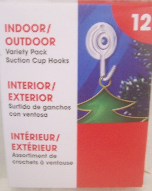 24 Piece NEW SUCTION CUP HOOKS Indoor/Outdoor 3/4″ to 1.5″ wide