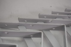 Knape & Vogt White Steel Bracket 12″ L 600 lb 208-WH-300 No Screws Lot of 10