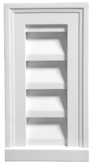 FYPON 12″ X 18″ DECORATIVE LOUVER VERTICAL GABLE VENT – FAST SHIPPING!