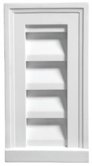 FYPON 12″ X 18″ DECORATIVE LOUVER VERTICAL GABLE VENT – FAST SHIPPING!