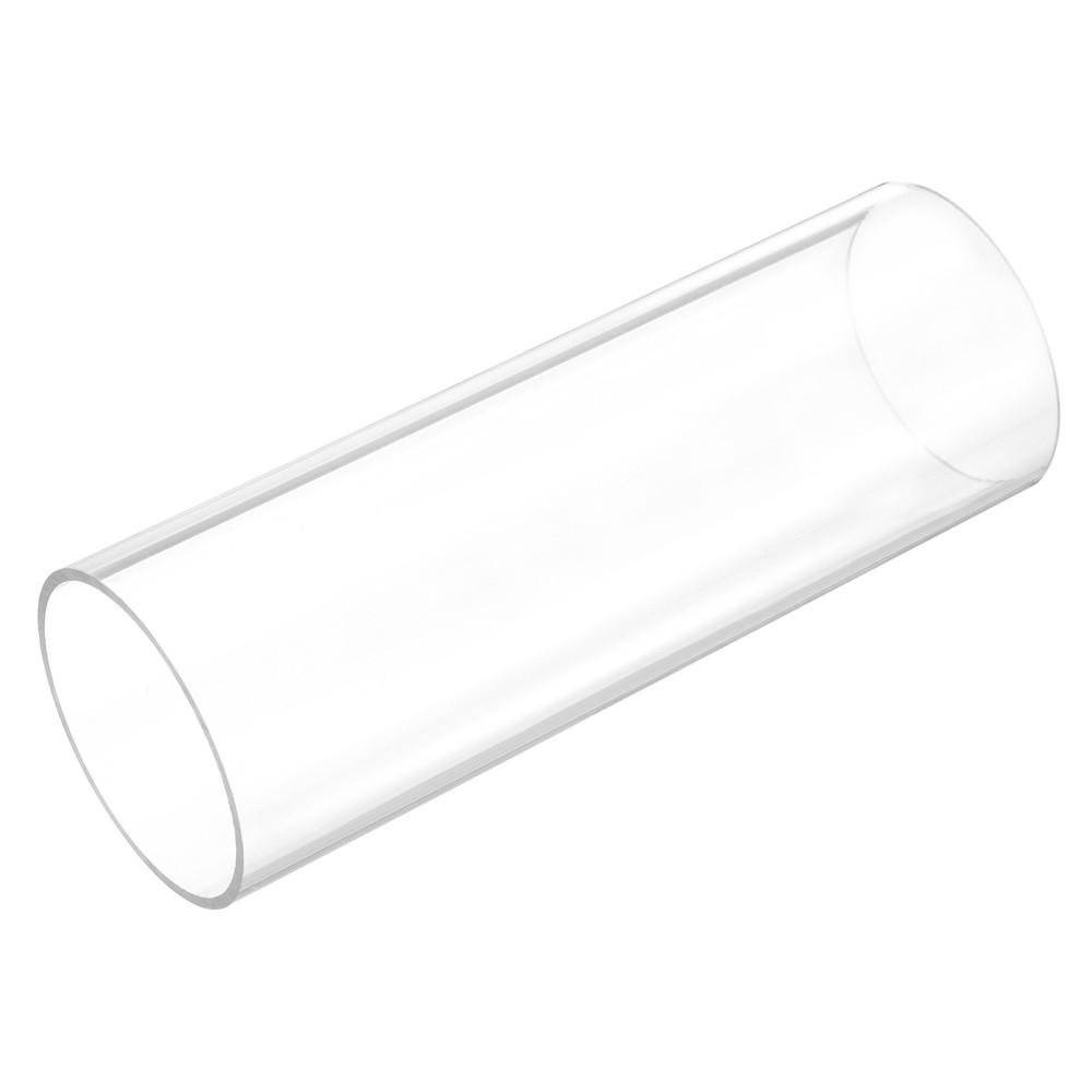 Rigid Round Clear Tubing 50mm ID x 54mm OD x 150mm Length Plastic Tube