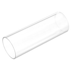 Rigid Round Clear Tubing 50mm ID x 54mm OD x 150mm Length Plastic Tube