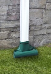 (2) ea Thermwell DE46 46″ Green Roll Out Roll Up Automatic Downspout Extenders