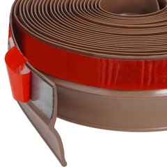 FOSLUOC Garage Door Seal Top and Sides 34’L X 2.2″W X 0.13″H, Brown