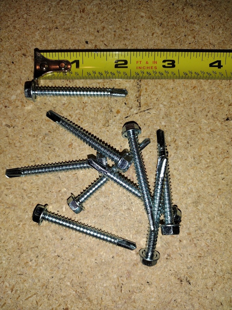 #12-14×2″ Hex Washer Head Self Drilling Screw, 250 pk.